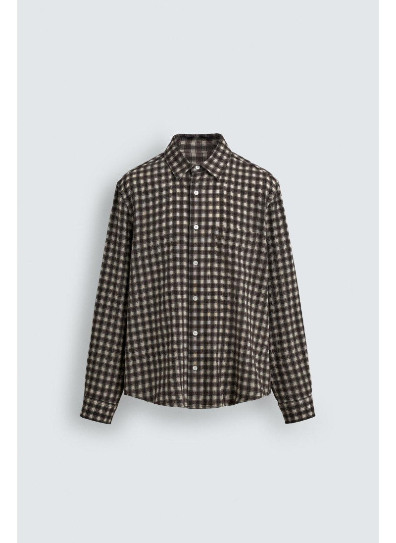 Рубашка в клетку с карманом Рубашка в клетку с карманом