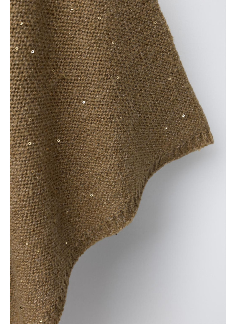 ТРИКОТАЖНАЯ НАКИДКА С ПАЙЕТКАМИ ТРИКОТАЖНАЯ НАКИДКА С ПАЙЕТКАМИ