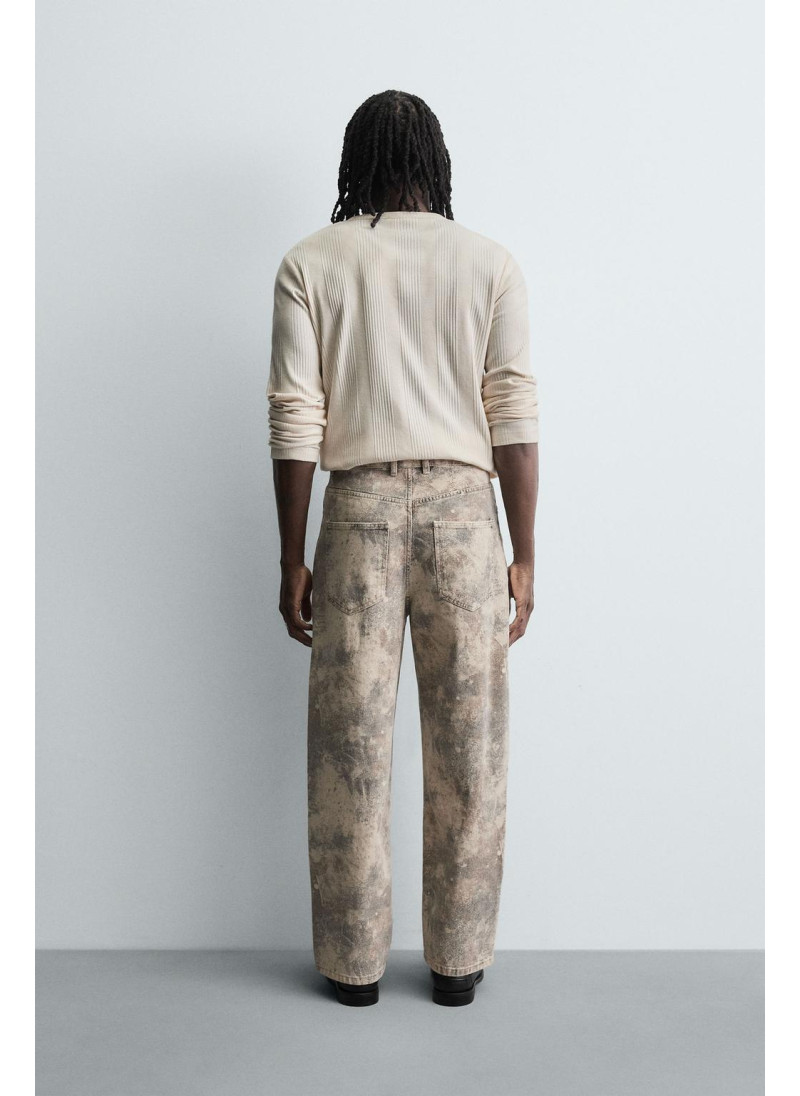 Брюки свободного кроя с абстрактным принтом Брюки свободного кроя с абстрактным принтом