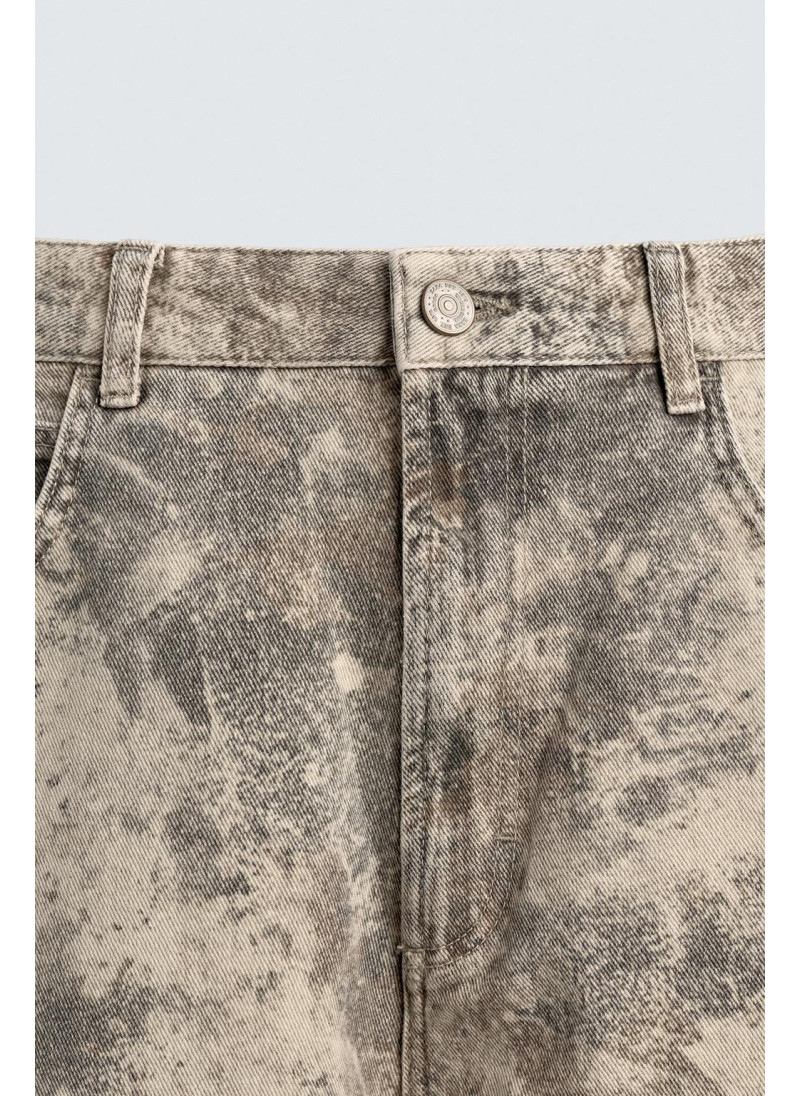 Брюки свободного кроя с абстрактным принтом Брюки свободного кроя с абстрактным принтом