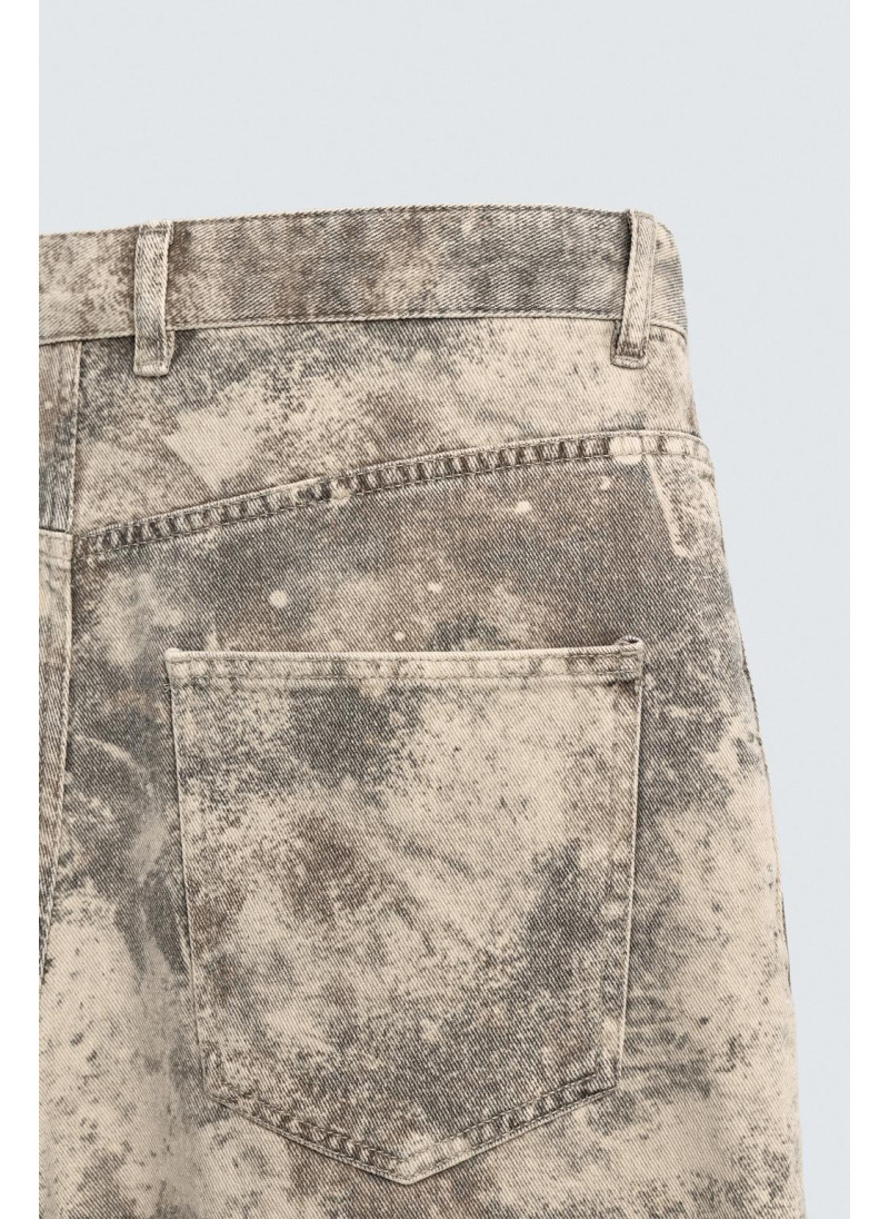 Брюки свободного кроя с абстрактным принтом Брюки свободного кроя с абстрактным принтом