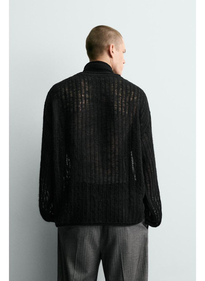 СВИТЕР С ОТКРЫТОЙ ВЯЗКОЙ СВИТЕР С ОТКРЫТОЙ ВЯЗКОЙ