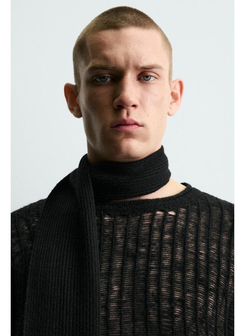 СВИТЕР С ОТКРЫТОЙ ВЯЗКОЙ СВИТЕР С ОТКРЫТОЙ ВЯЗКОЙ