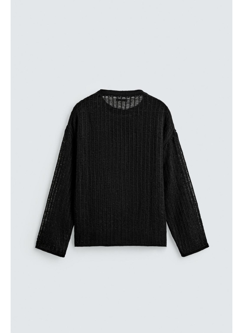 СВИТЕР С ОТКРЫТОЙ ВЯЗКОЙ СВИТЕР С ОТКРЫТОЙ ВЯЗКОЙ