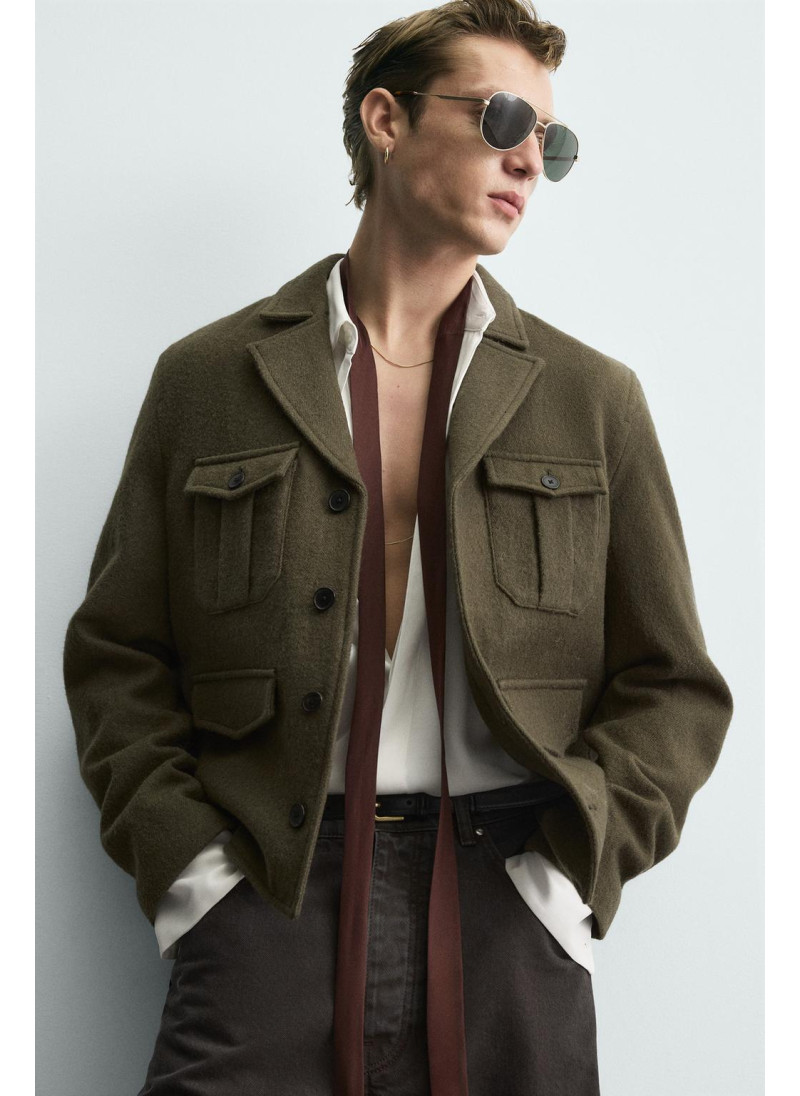 Эксклюзивная куртка с карманами из 100% шерсти limited edition Эксклюзивная куртка с карманами из 100% шерсти limited edition