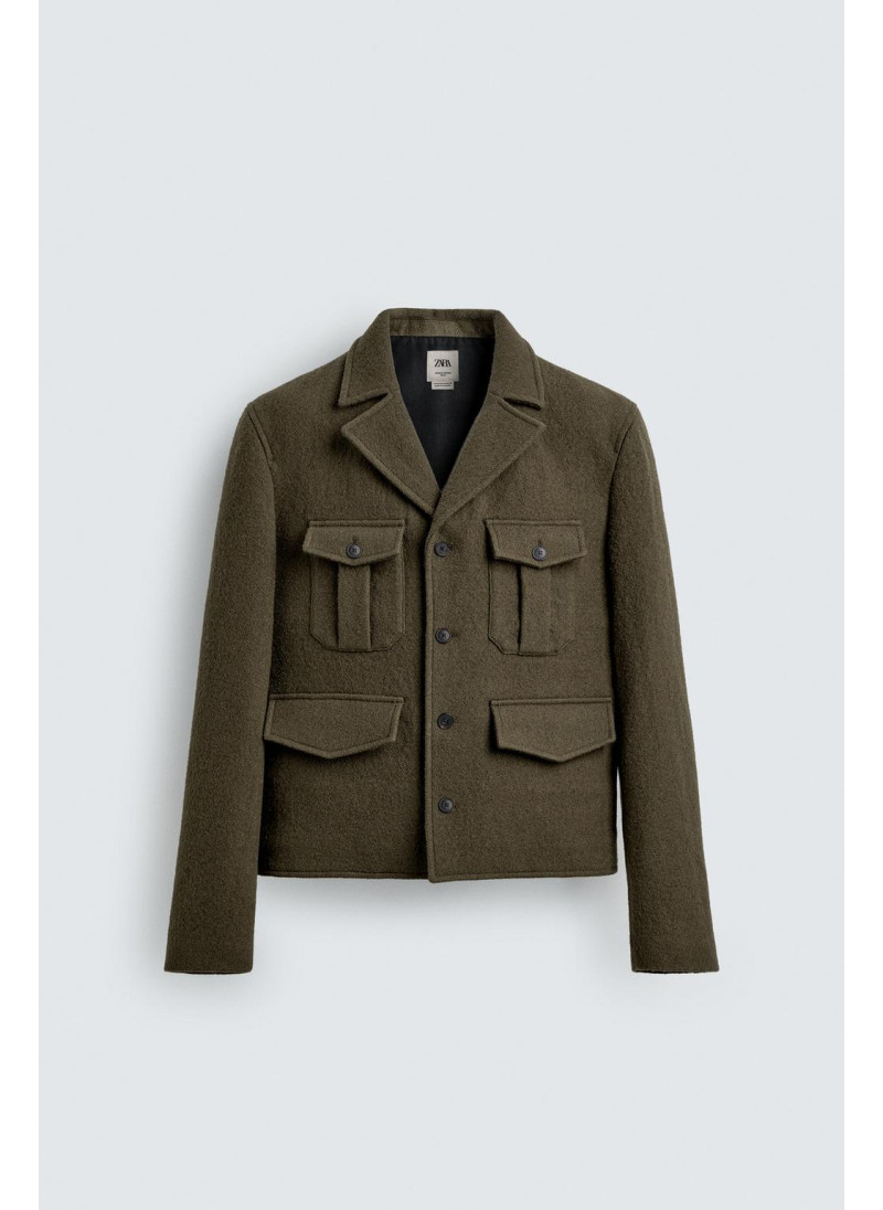 Эксклюзивная куртка с карманами из 100% шерсти limited edition Эксклюзивная куртка с карманами из 100% шерсти limited edition