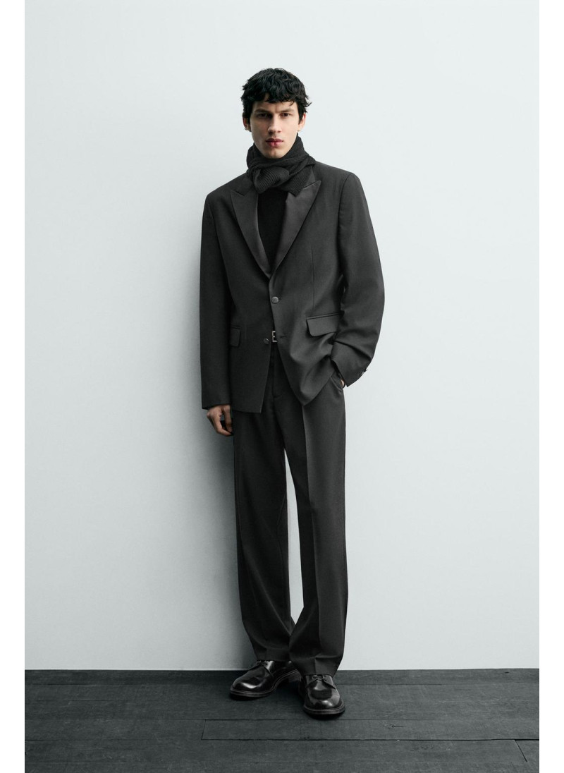 Брюки-клеш из шерстяной сме...