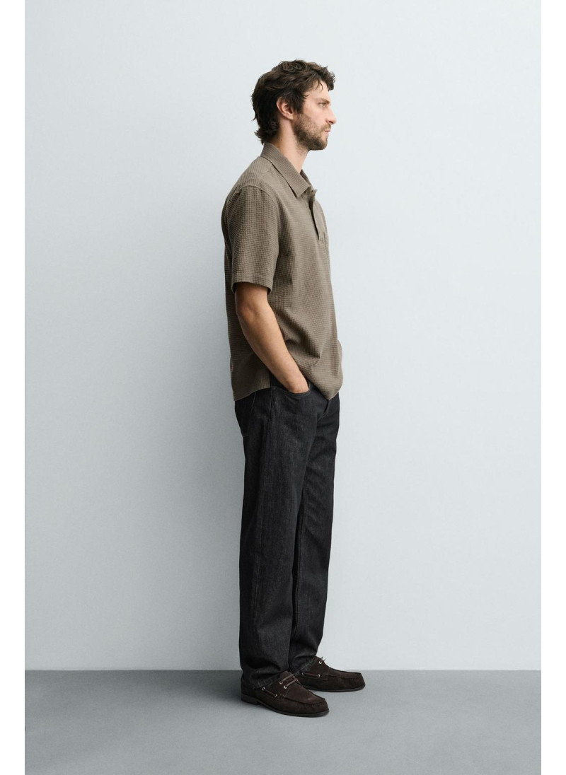 Поло с структурным узором Поло с структурным узором