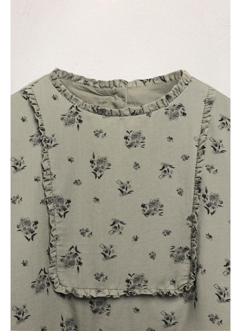 Платье с рюшами и цветочным принтом, limited edition для детей от 6 до 10 лет Платье с рюшами и цветочным принтом, limited edition для детей от 6 до 10 лет