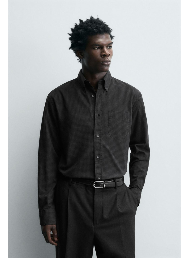 Рубашка в клетку свободного кроя limited edition Рубашка в клетку свободного кроя limited edition