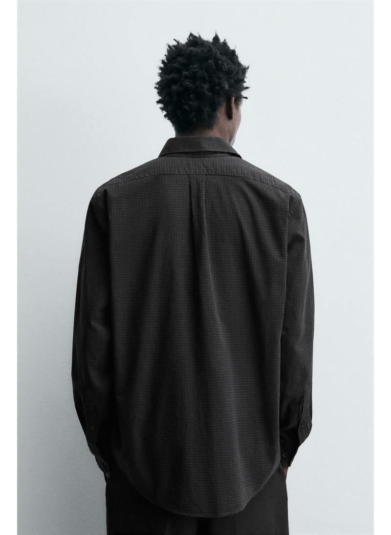 Рубашка в клетку свободного кроя limited edition Рубашка в клетку свободного кроя limited edition