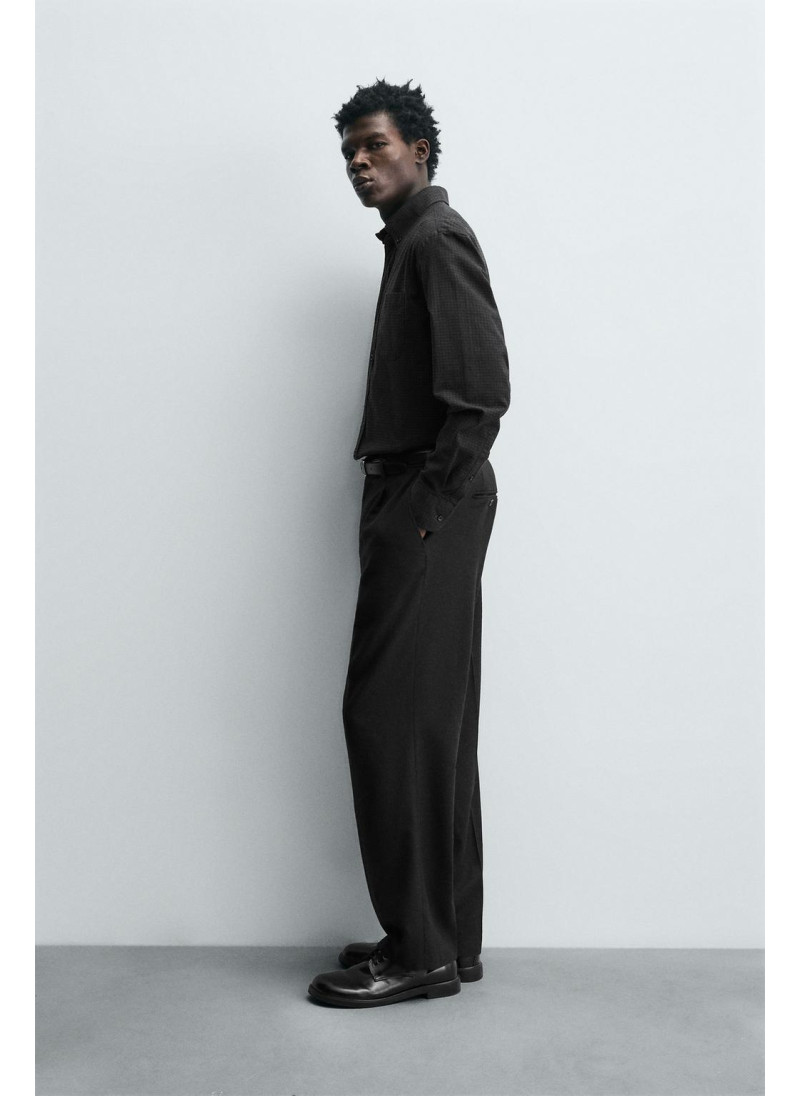 Рубашка в клетку свободного кроя limited edition Рубашка в клетку свободного кроя limited edition