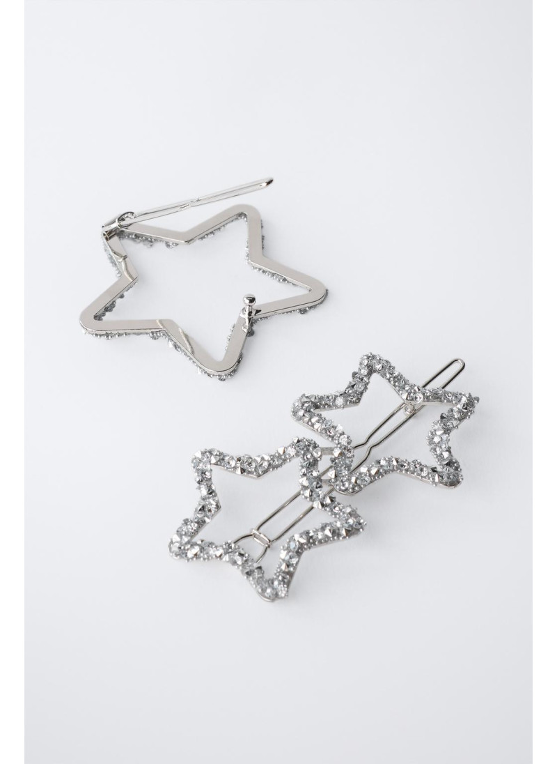 Набор из трех заколок для волос в форме звезд с блестками Набор из трех заколок для волос в форме звезд с блестками