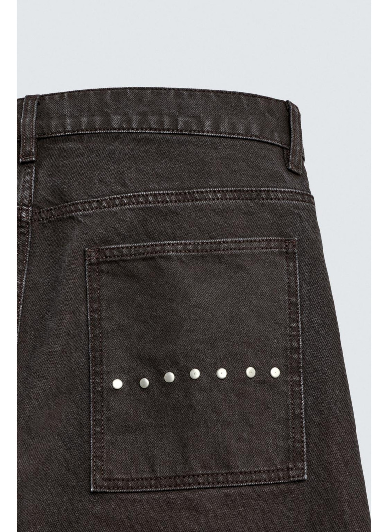 Джинсы с расклешенными штанинами и восковым покрытием Джинсы с расклешенными штанинами и восковым покрытием