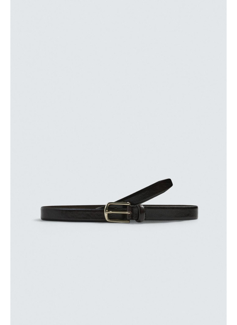 Платье с кожаным поясом Платье с кожаным поясом