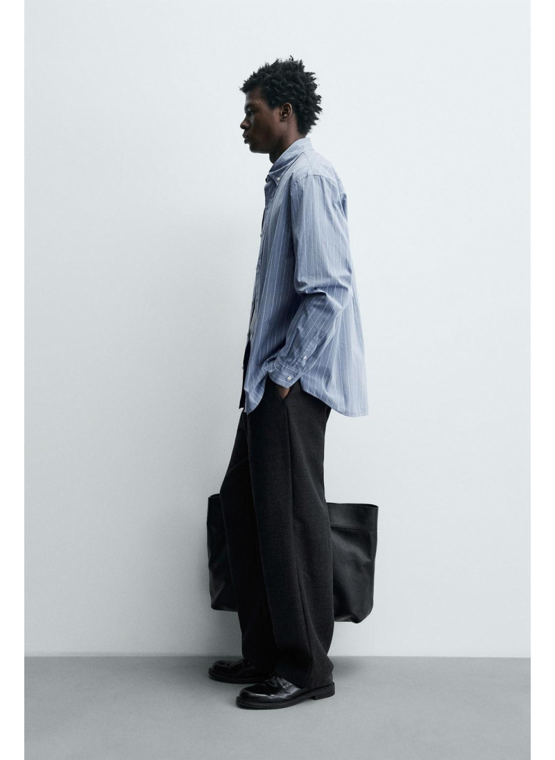 Рубашка в полоску из текстурированного хлопка Рубашка в полоску из текстурированного хлопка