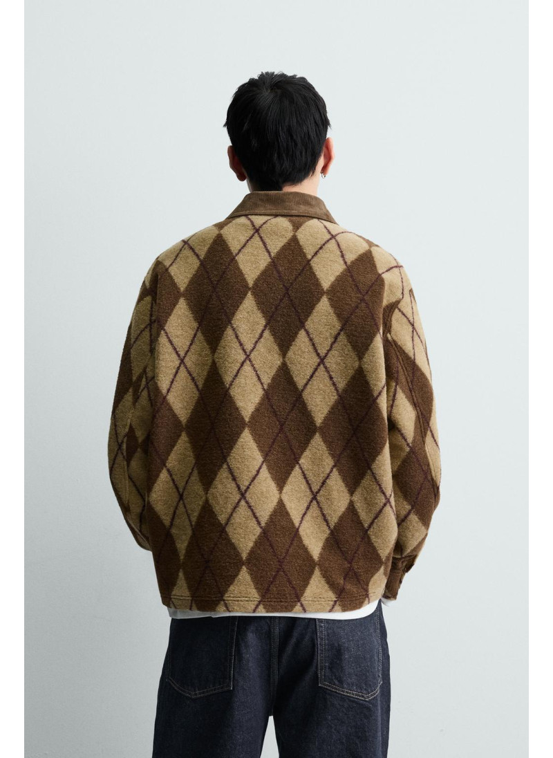 Поло с рельефным узором diamond jacquard Поло с рельефным узором diamond jacquard