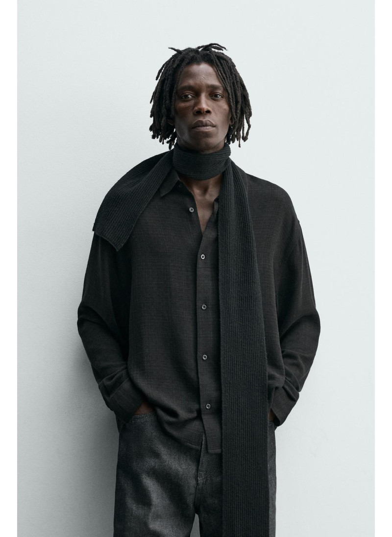 РУБАШКА ИЗ ВИСКОЗЫ И ХЛОПКА РУБАШКА ИЗ ВИСКОЗЫ И ХЛОПКА