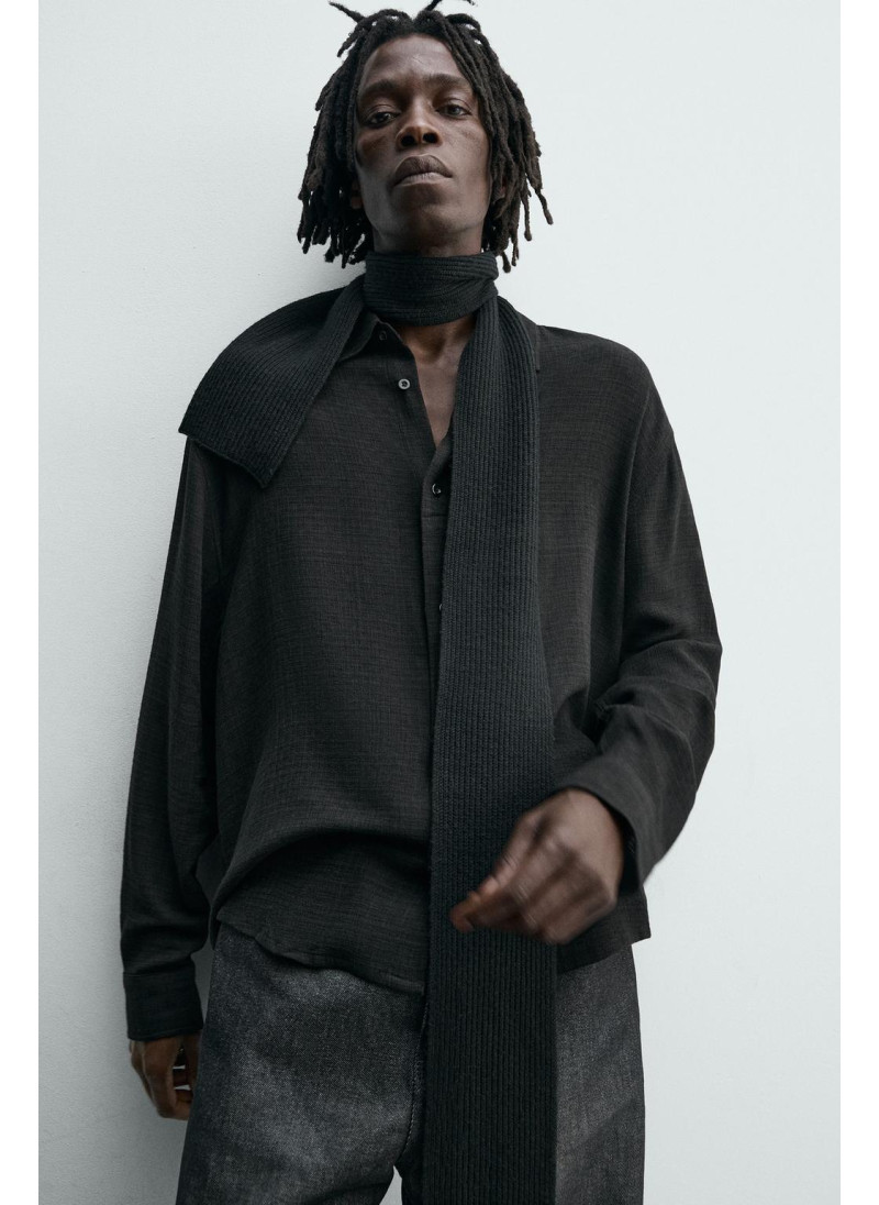 РУБАШКА ИЗ ВИСКОЗЫ И ХЛОПКА РУБАШКА ИЗ ВИСКОЗЫ И ХЛОПКА