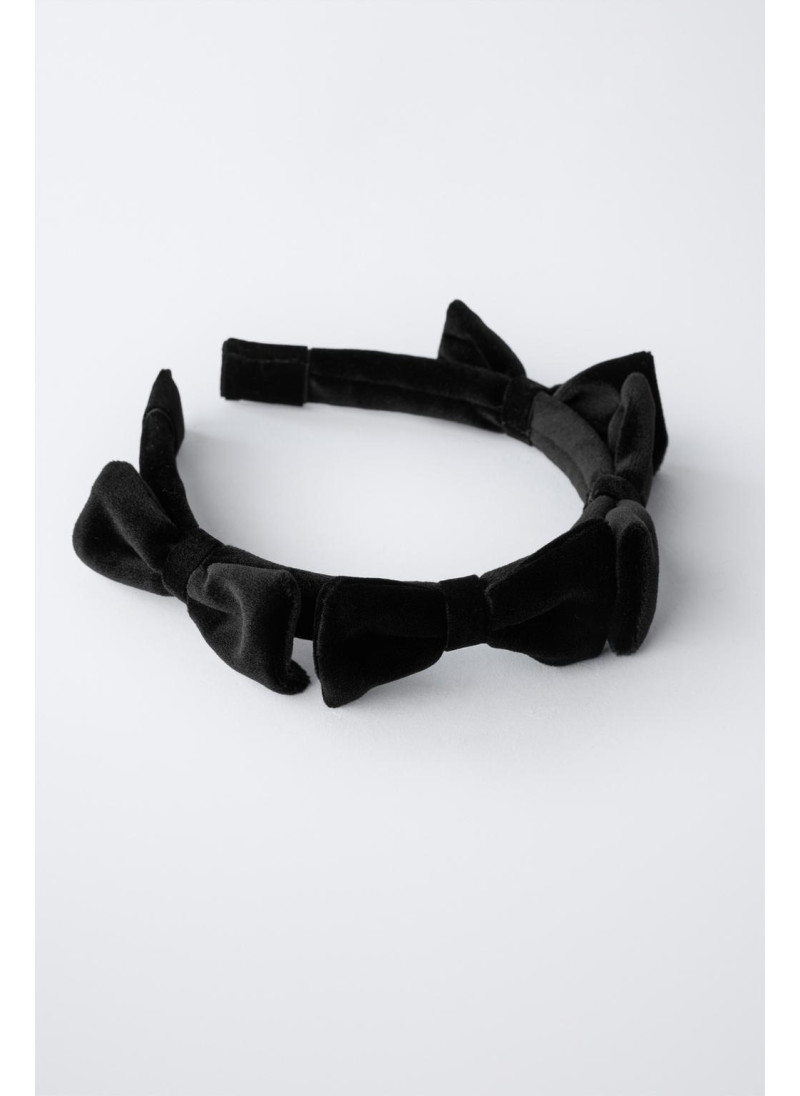 ВЕЛЬВЕТОВЫЙ ОБОДОК С БАНТАМИ ВЕЛЬВЕТОВЫЙ ОБОДОК С БАНТАМИ