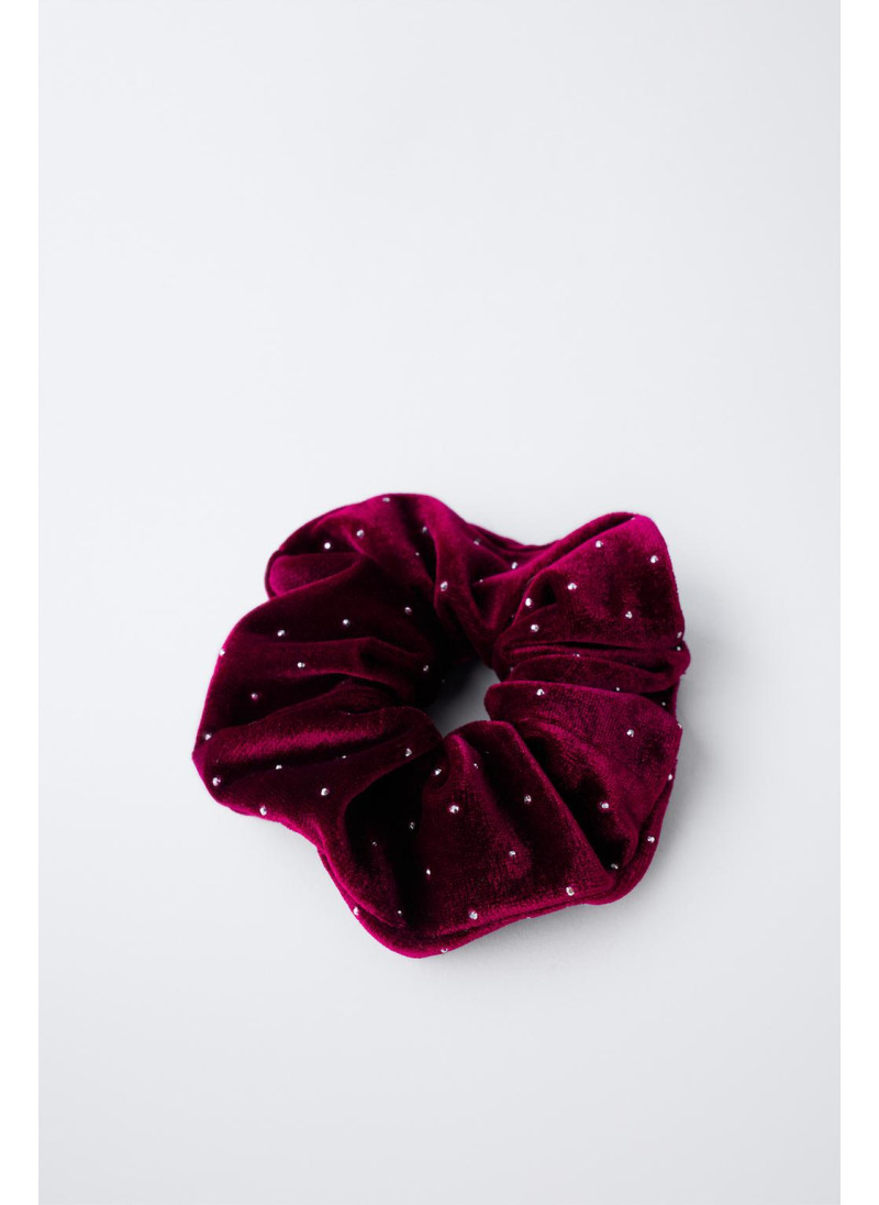 Набор из двух бархатных резинок для волос с стразами Набор из двух бархатных резинок для волос с стразами