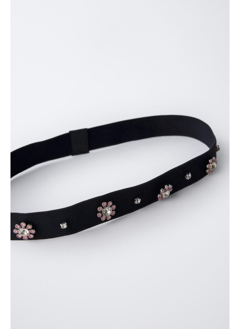 ЭЛАСТИЧНЫЙ ОБОДОК СО СТРАЗАМИ В ВИДЕ ЦВЕТОВ ЭЛАСТИЧНЫЙ ОБОДОК СО СТРАЗАМИ В ВИДЕ ЦВЕТОВ