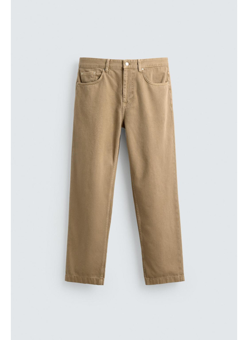 ДЖИНСЫ КЛАССИЧЕСКОГО КРОЯ С ЭФФЕКТОМ ПОТЕРТОСТИ ДЖИНСЫ КЛАССИЧЕСКОГО КРОЯ С ЭФФЕКТОМ ПОТЕРТОСТИ