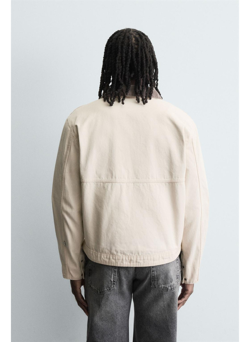 Куртка с контрастным воротником Куртка с контрастным воротником