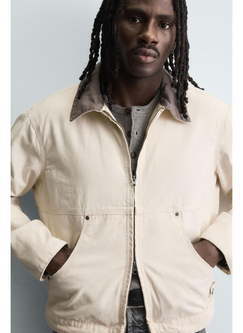 Куртка с контрастным воротником Куртка с контрастным воротником