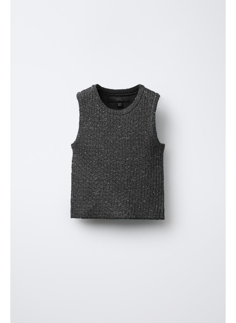 ТРИКОТАЖНЫЙ ТОП С ПАЙЕТКАМИ ТРИКОТАЖНЫЙ ТОП С ПАЙЕТКАМИ