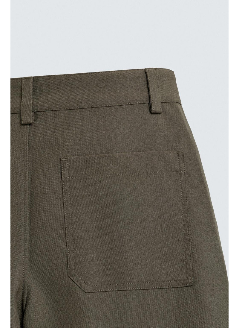 Брюки с завышенной талией и манжетами на резинке Брюки с завышенной талией и манжетами на резинке