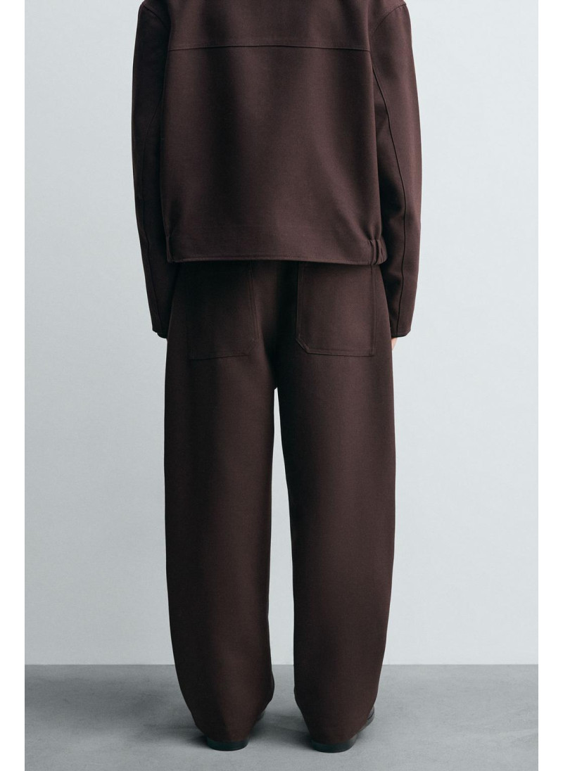 Брюки с завышенной талией и манжетами на резинке Брюки с завышенной талией и манжетами на резинке