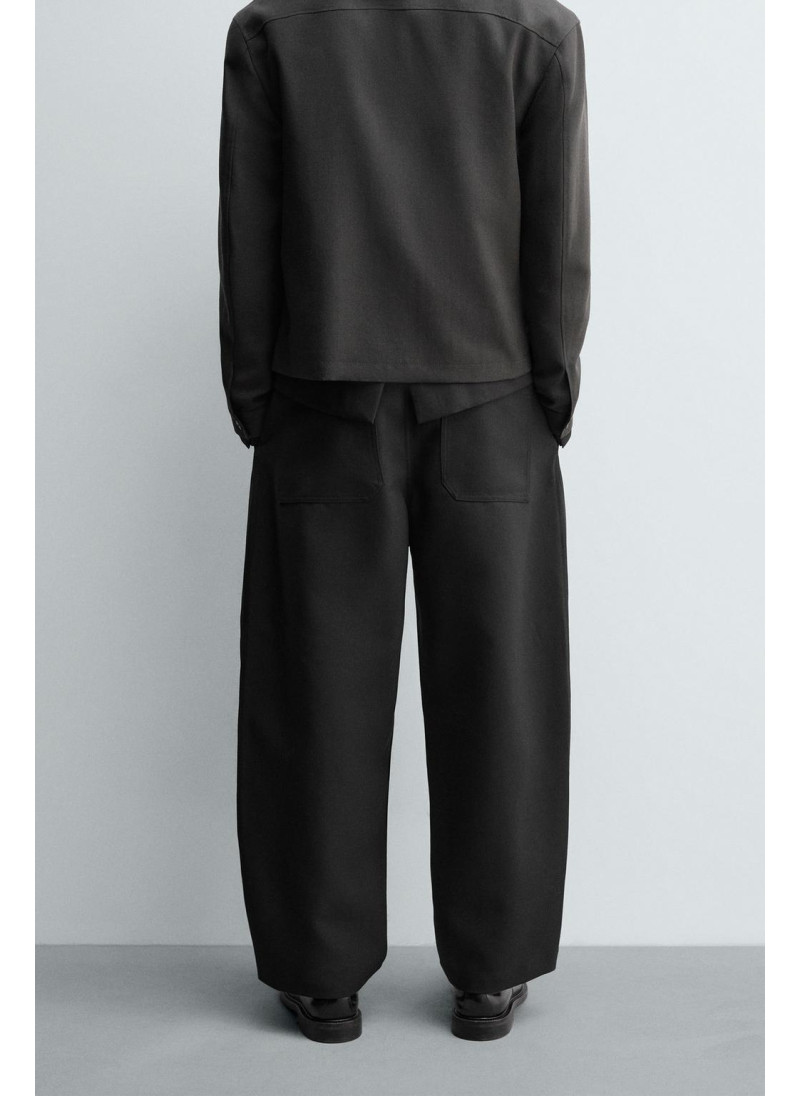 Брюки с завышенной талией и манжетами на резинке Брюки с завышенной талией и манжетами на резинке