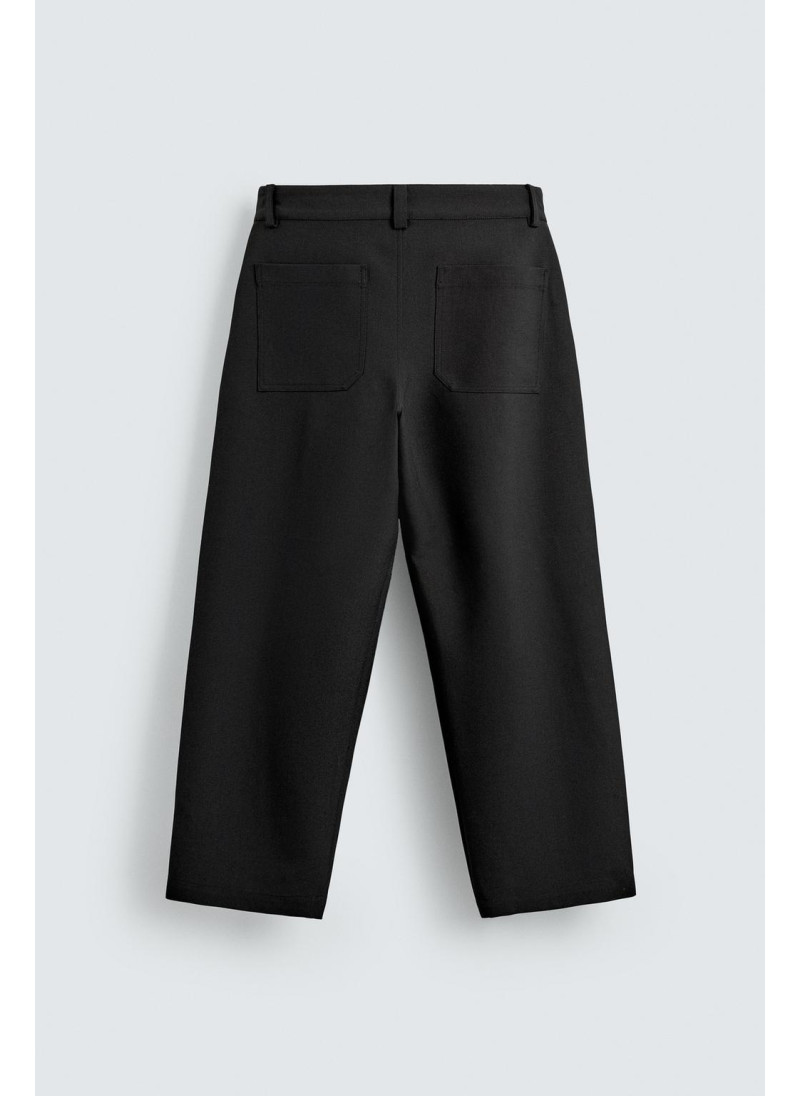 Брюки с завышенной талией и манжетами на резинке Брюки с завышенной талией и манжетами на резинке