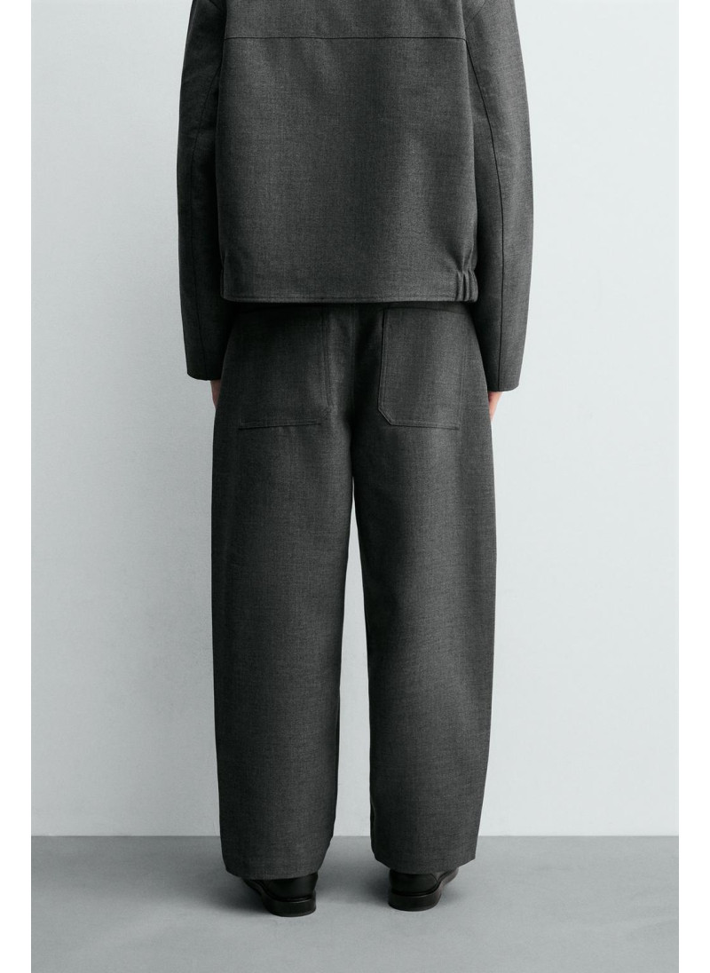 Брюки с завышенной талией и манжетами на резинке Брюки с завышенной талией и манжетами на резинке