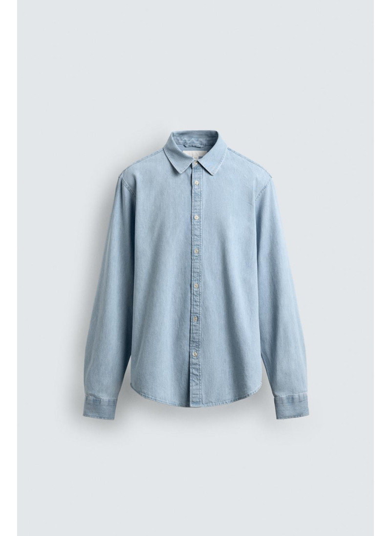 Рубашка из выцветшего денима Рубашка из выцветшего денима