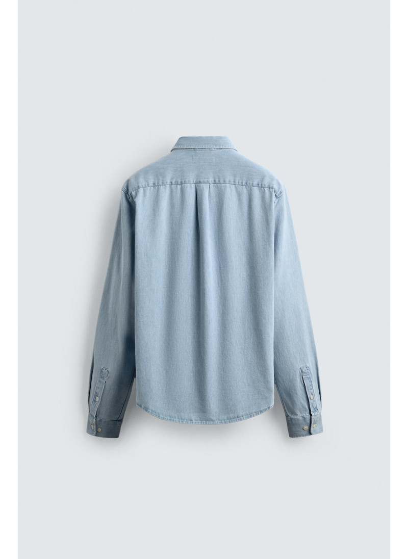 Рубашка из выцветшего денима Рубашка из выцветшего денима