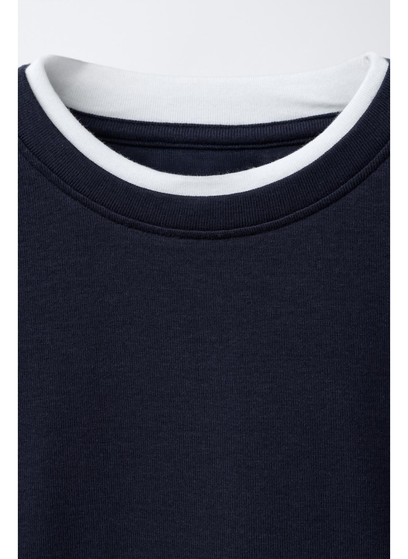 ДВОЙНАЯ ФУТБОЛКА ИЗ МОДАЛА ДВОЙНАЯ ФУТБОЛКА ИЗ МОДАЛА