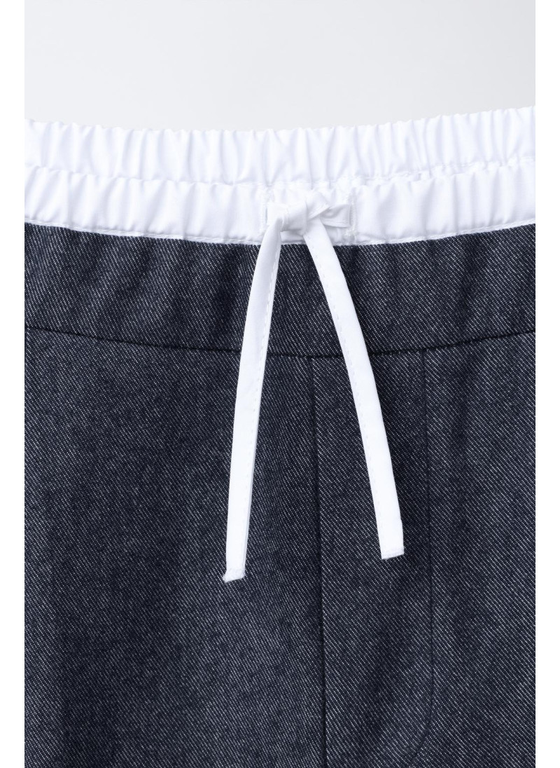 Теплые брюки с двойной поясной резинкой Теплые брюки с двойной поясной резинкой