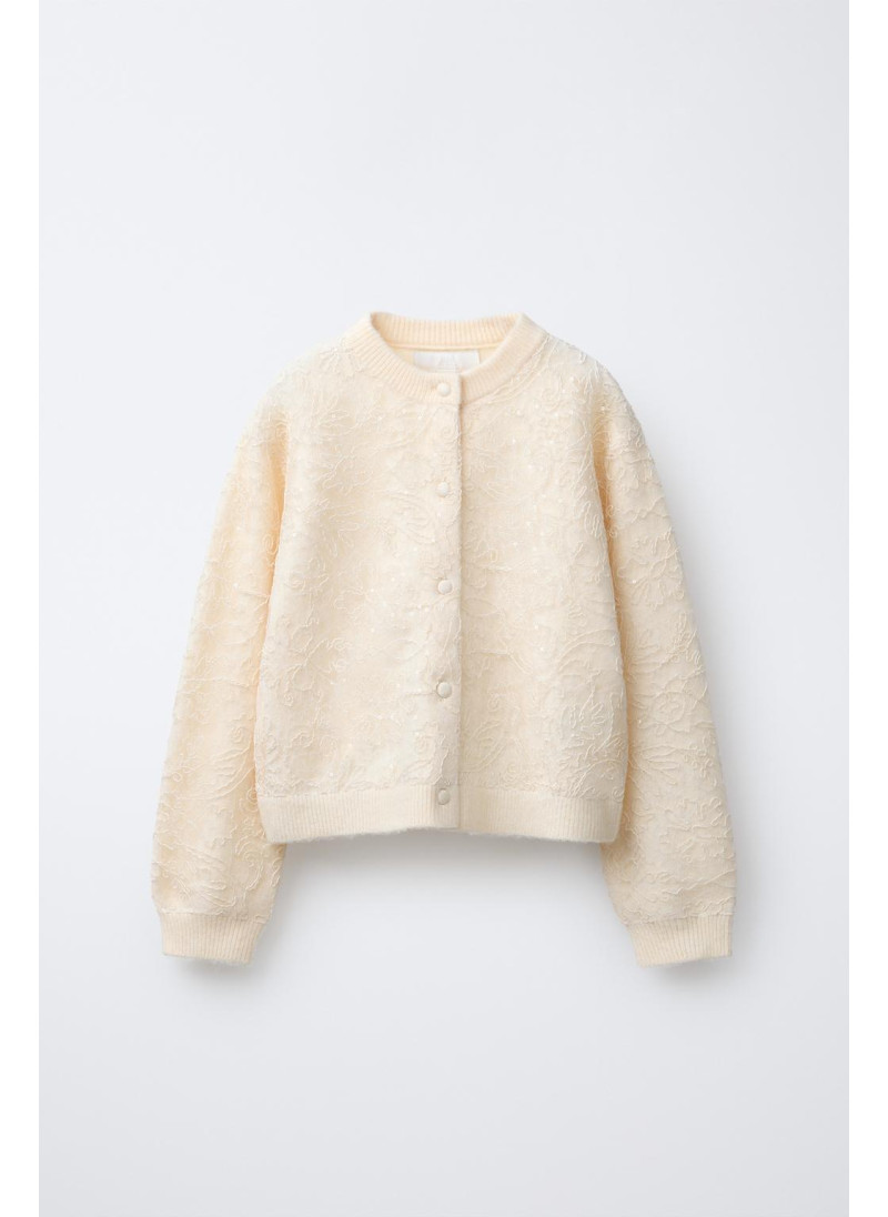 Кардиган с тюлью и пайеткам...