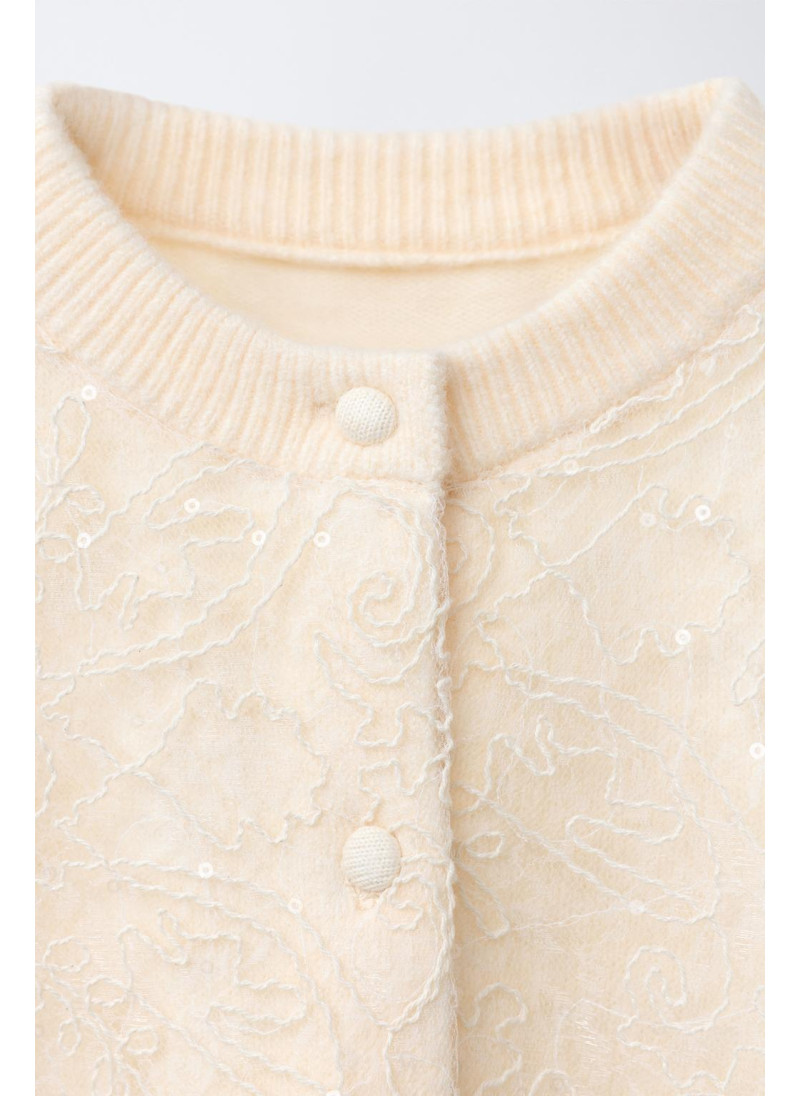 Кардиган с тюлью и пайетками Кардиган с тюлью и пайетками