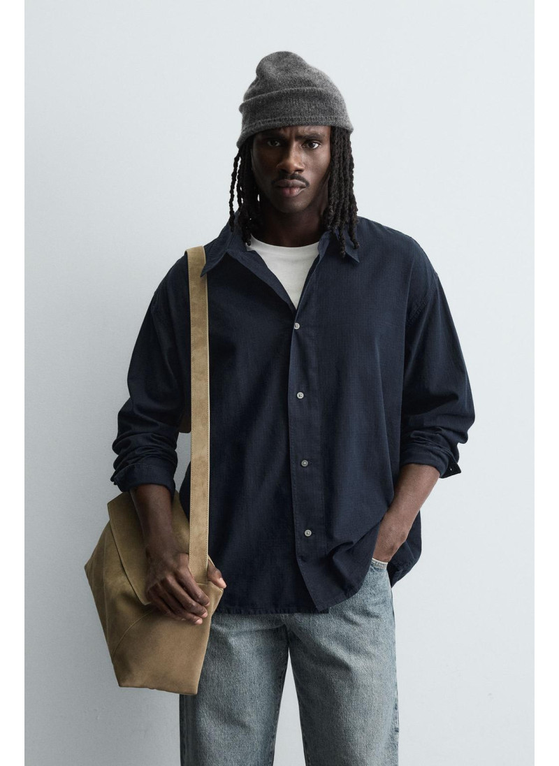 Рубашка в клетку свободного кроя Рубашка в клетку свободного кроя