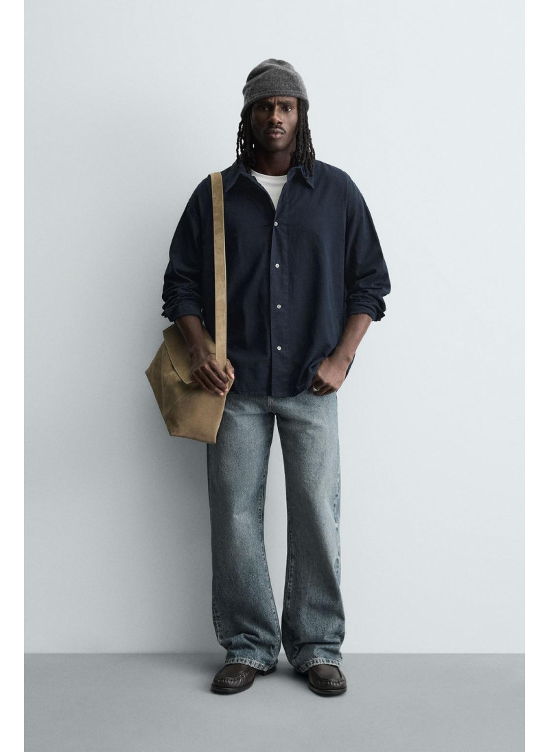 Рубашка в клетку свободног�...