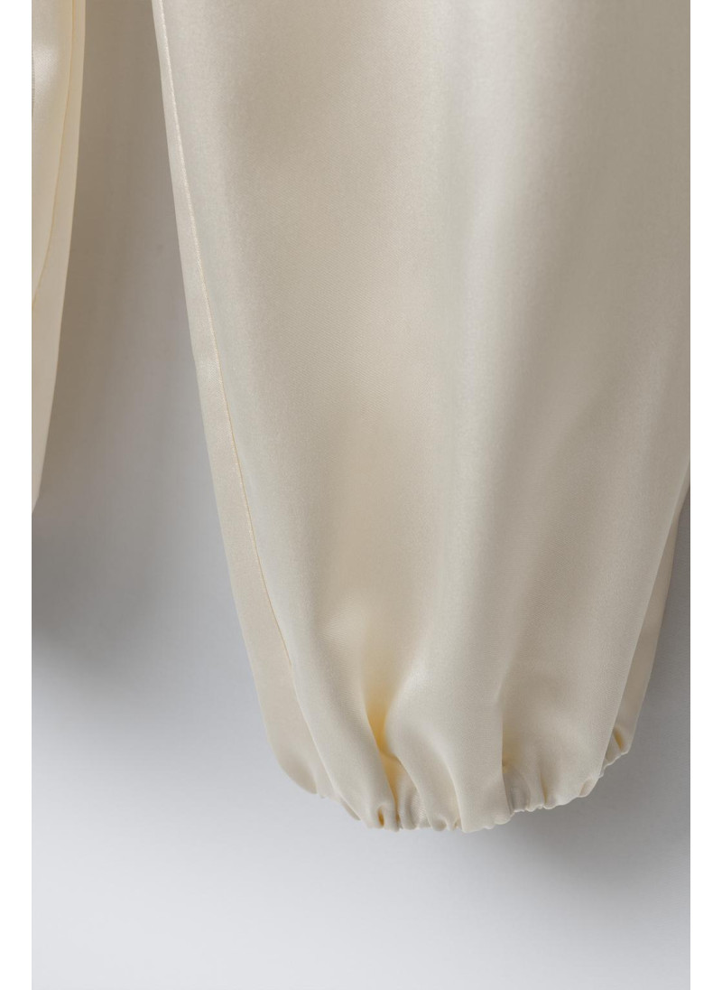 Брюки sarouel с цветочным аппликацией Брюки sarouel с цветочным аппликацией