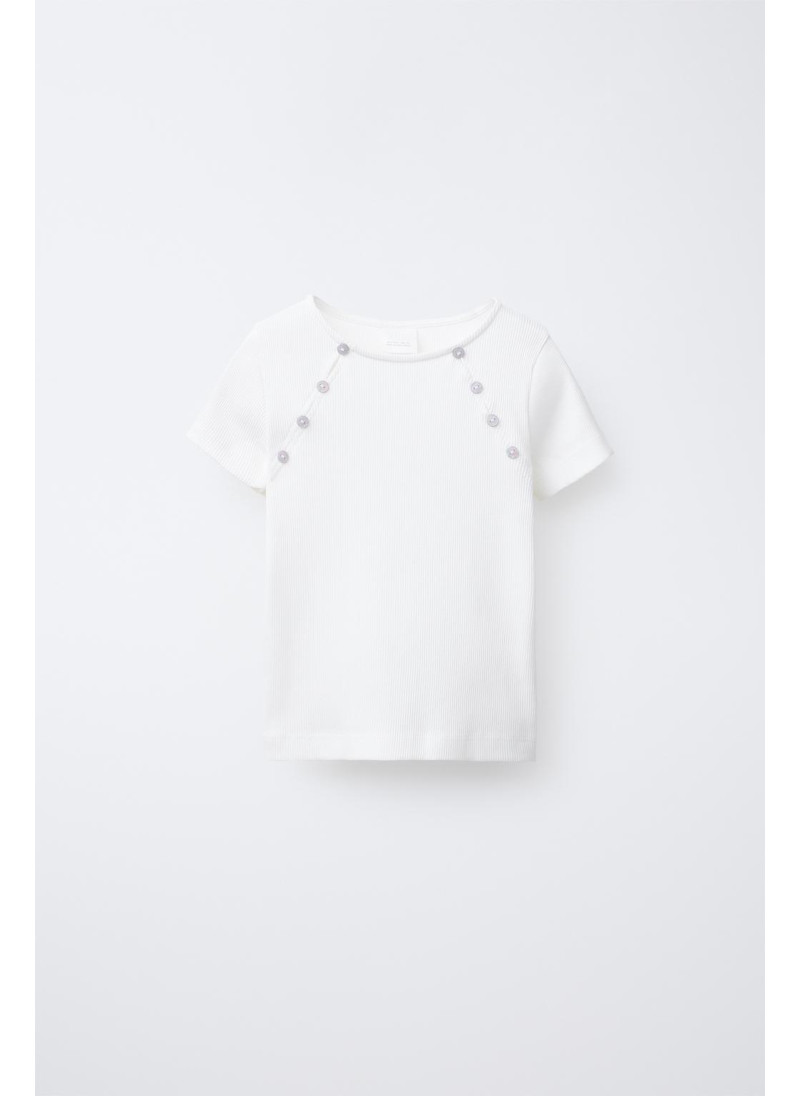 ФУТБОЛКА В РУБЧИК С ПУГОВИЦ...