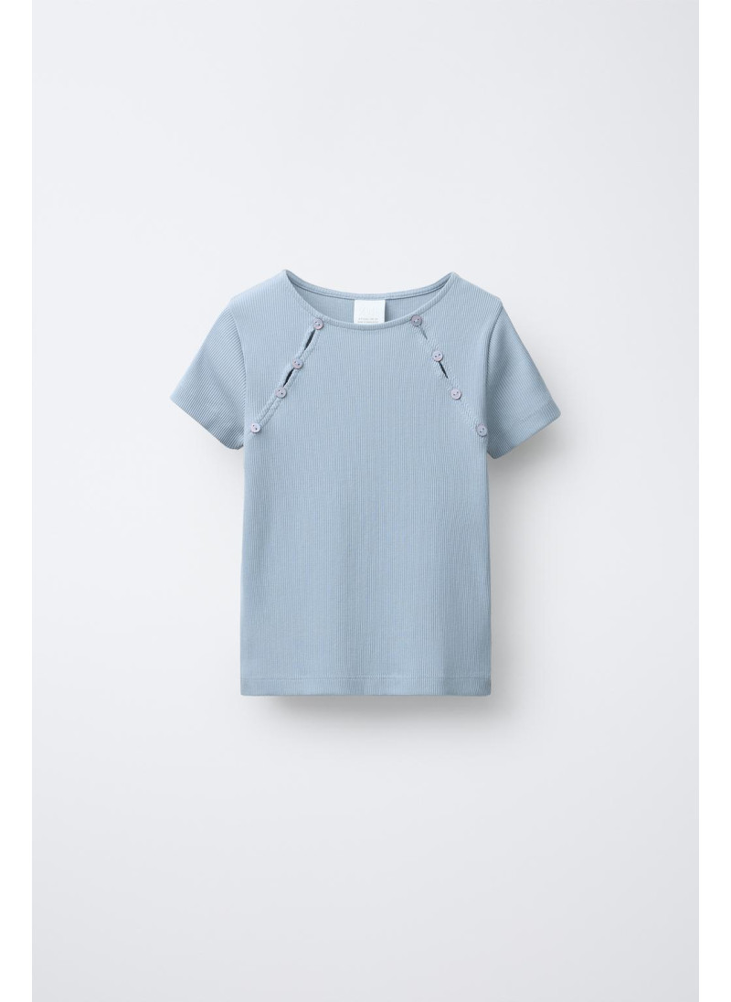 ФУТБОЛКА В РУБЧИК С ПУГОВИЦАМИ ФУТБОЛКА В РУБЧИК С ПУГОВИЦАМИ