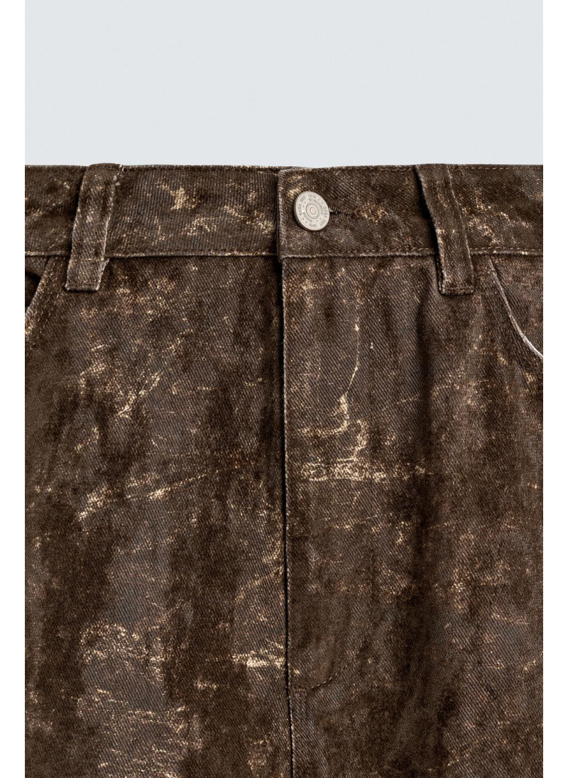 Брюки-карпентер с абстрактным принтом Брюки-карпентер с абстрактным принтом