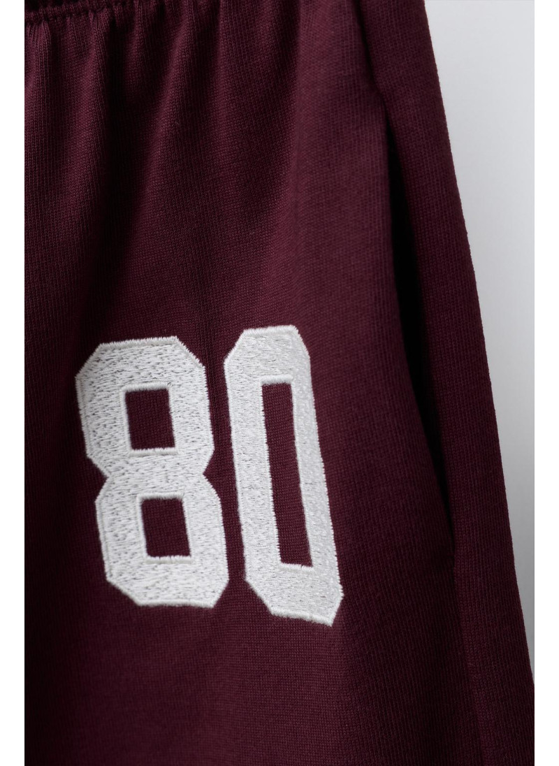 ШИРОКИЕ БРЮКИ ИЗ ПЛОТНОЙ ТКАНИ С ВЫШИВКОЙ ШИРОКИЕ БРЮКИ ИЗ ПЛОТНОЙ ТКАНИ С ВЫШИВКОЙ