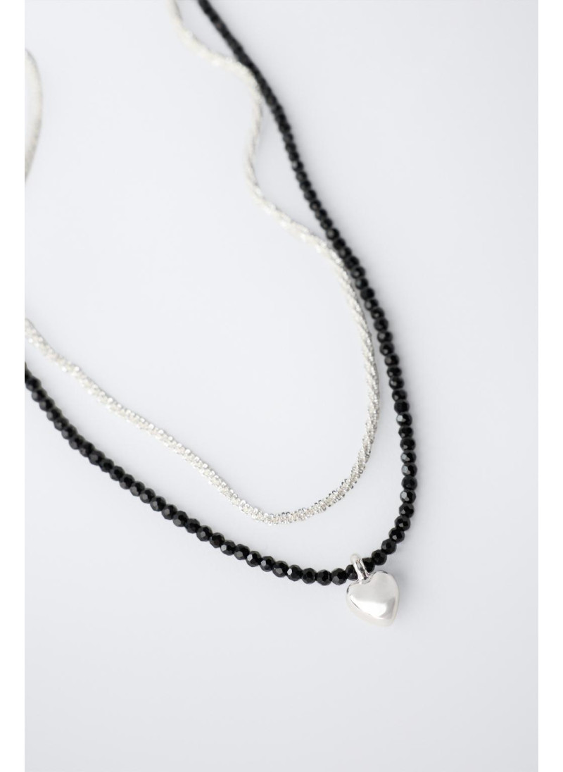 Пара подвесных сердец на цепочке Пара подвесных сердец на цепочке