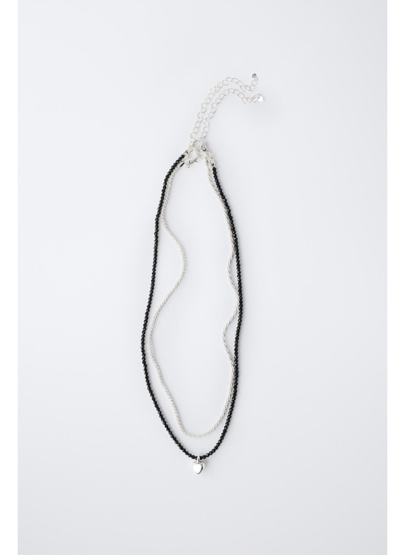 Пара подвесных сердец на цепочке Пара подвесных сердец на цепочке